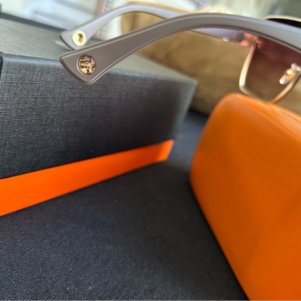 Herms Gradient Brown Square Sunglasses - image 4